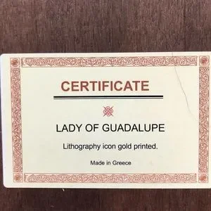 Art | Our Lady Of Guadalupe Gold Gilt Lithograph Icon | Poshmark